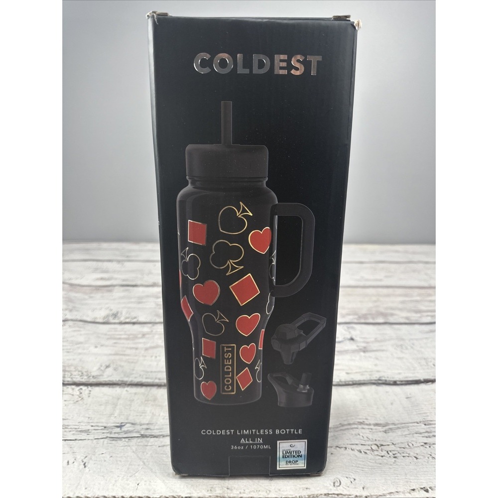 Coldest Limitless ALL IN 36oz Bottle with Handle Limited Edition Drop NIB